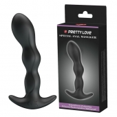 Черный анальный стимулятор простаты с вибрацией Special Anal Massager - 14,5 см. - Baile - в Барнауле купить с доставкой
