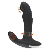 Черный вибромассажер простаты с функцией римминга Plug with Perineum Stimulator - 16,6 см. - Orion - в Барнауле купить с доставкой