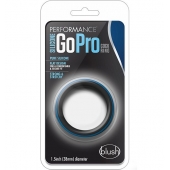 Черно-синее эрекционное кольцо Silicone Go Pro Cock Ring - Blush Novelties - в Барнауле купить с доставкой