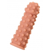 Телесная реалистичная насадка KOKOS Extreme Sleeve 02 с дополнительной стимуляцией - 12,7 см. - KOKOS - в Барнауле купить с доставкой