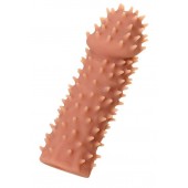 Телесная реалистичная насадка KOKOS Extreme Sleeve 07 с дополнительной стимуляцией - 12,7 см. - KOKOS - в Барнауле купить с доставкой