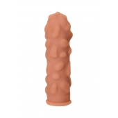 Телесная реалистичная насадка KOKOS Extreme Sleeve 11 с дополнительной стимуляцией - 12,7 см. - KOKOS - в Барнауле купить с доставкой