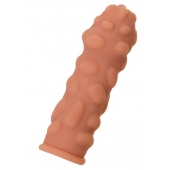 Телесная реалистичная насадка KOKOS Extreme Sleeve 11 с дополнительной стимуляцией - 12,7 см. - KOKOS - в Барнауле купить с доставкой