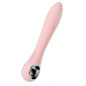 Розовый силиконовый вибратор с электростимуляцией GALVANI VIBE - 21 см. - ToyFa - купить с доставкой в Барнауле