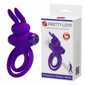 Фиолетовое эрекционное кольцо с вибростимуляцией клитора Vibrant Penis Ring III - Baile - в Барнауле купить с доставкой