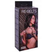 Черный поводок и чокер с кольцом Rada - Rebelts - купить с доставкой в Барнауле