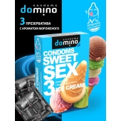 Презервативы для орального секса DOMINO Sweet Sex с ароматом мороженого - 3 шт. - Domino - купить с доставкой в Барнауле