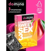 Презервативы для орального секса DOMINO Sweet Sex с ароматом манго - 3 шт. - Domino - купить с доставкой в Барнауле