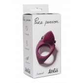 Бордовое эрекционное виброкольцо Pure Passion Sunset - Lola Games - в Барнауле купить с доставкой