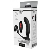 Черный массажер простаты REMOTE P-PLEASER - Dream Toys - в Барнауле купить с доставкой