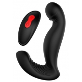 Черный вибромассажер простаты SWIRLING P-PLEASER - Dream Toys - в Барнауле купить с доставкой