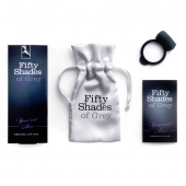 Темно-серое эрекционное кольцо Vibrating Love Ring с вибрацией - Fifty Shades of Grey - в Барнауле купить с доставкой