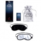 Набор из двух масок на глаза Soft Blindfold Twin Pack - Fifty Shades of Grey - купить с доставкой в Барнауле