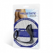 Стимулятор простаты с фиксацией эрекционным кольцом Prostate Gear - BlueLine - в Барнауле купить с доставкой