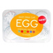 Набор из 6 мастурбаторов Tenga EGG Easy Beat с различным рельефом - Tenga - в Барнауле купить с доставкой