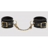 Черные наручники Bound to You Faux Leather Wrist Cuffs - Fifty Shades of Grey - купить с доставкой в Барнауле