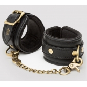 Черные наручники Bound to You Faux Leather Wrist Cuffs - Fifty Shades of Grey - купить с доставкой в Барнауле