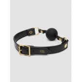 Черный кляп-шар Bound to You Faux Leather Ball Gag - Fifty Shades of Grey - купить с доставкой в Барнауле