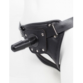 Черный пояс для насадок CLASS STRAP Restyling - LOVETOY (А-Полимер) - купить с доставкой в Барнауле