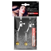 Оригинальные зажимы на соски с желтыми шариками - Notabu - купить с доставкой в Барнауле