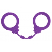 Фиолетовые силиконовые наручники Suppression - Lola Games - купить с доставкой в Барнауле