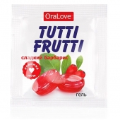 Гель-смазка Tutti-frutti со вкусом барбариса - 4 гр. - Биоритм - купить с доставкой в Барнауле
