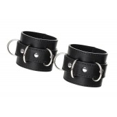 Черные наручники Anonymo на сцепке - ToyFa - купить с доставкой в Барнауле