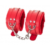 Красные оковы Anonymo из искусственной кожи - ToyFa - купить с доставкой в Барнауле
