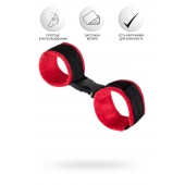 Красно-черные велюровые оковы Anonymo - ToyFa - купить с доставкой в Барнауле