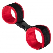 Красно-черные велюровые оковы Anonymo - ToyFa - купить с доставкой в Барнауле