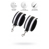 Серебристо-черные наручники Anonymo - ToyFa - купить с доставкой в Барнауле