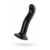 Черный стимулятор для пар P G-Spot Dildo Size L - 19 см. - Strap-on-me - в Барнауле купить с доставкой