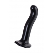 Черный стимулятор для пар P G-Spot Dildo Size L - 19 см. - Strap-on-me - в Барнауле купить с доставкой