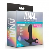 Черный анальный вибратор Silicone Vibrating Prostate Massager 01 - 10,8 см. - Blush Novelties - в Барнауле купить с доставкой