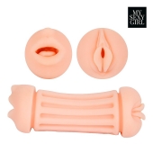 Двусторонний мастурбатор - ротик и вагина - Bior toys - в Барнауле купить с доставкой