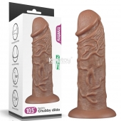 Коричневый фаллоимитатор Cubby dildo - 26,6 см. - Lovetoy в Барнауле Коричневый фаллоимитатор Cubby dildo - 26,6 см. - Lovetoy