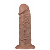 Коричневый фаллоимитатор Cubby dildo - 26,6 см. - Lovetoy в Барнауле Коричневый фаллоимитатор Cubby dildo - 26,6 см. - Lovetoy