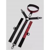 Ошейник с наручниками Reversible Faux Leather Collar and Wrist - Fifty Shades of Grey - купить с доставкой в Барнауле