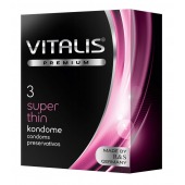 Ультратонкие презервативы VITALIS PREMIUM super thin - 3 шт. - Vitalis - купить с доставкой в Барнауле