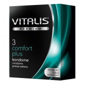 Контурные презервативы VITALIS PREMIUM comfort plus - 3 шт. - Vitalis - купить с доставкой в Барнауле