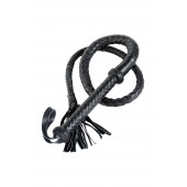 Длинный кожаный кнут с хлопушками на конце - ToyFa - купить с доставкой в Барнауле