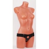 Универсальные черные трусики для страпона - БДСМ Арсенал - купить с доставкой в Барнауле