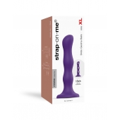 Фиолетовая насадка Strap-On-Me Dildo Geisha Balls size XL - Strap-on-me - купить с доставкой в Барнауле