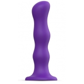 Фиолетовая насадка Strap-On-Me Dildo Geisha Balls size XL - Strap-on-me - купить с доставкой в Барнауле