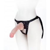 Податливый фаллос на трусиках Harness - 20,5 см. - LOVETOY (А-Полимер) - купить с доставкой в Барнауле