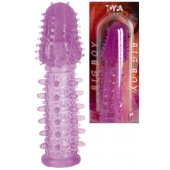 Фиолетовая насадка, удлиняющая половой член - 13,5 см. - Toyfa Basic - в Барнауле купить с доставкой