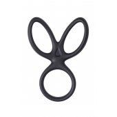 Черное тройное кольцо на пенис Kraken - A-toys - в Барнауле купить с доставкой