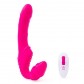 Розовый безремневой страпон на радиоуправлении Strapless Together - 22 см. - Together Toy - купить с доставкой в Барнауле