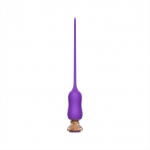 Фиолетовый тонкий стимулятор Nipple Vibrator - 23 см. - I-MOON - купить с доставкой в Барнауле