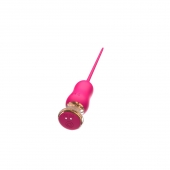 Розовый тонкий стимулятор Nipple Vibrator - 23 см. - I-MOON - купить с доставкой в Барнауле